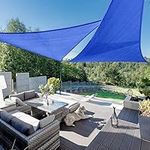 INFRANGE Sun Shade Sails Triangle 8' x 8' x 11.3' UV Block Sunshade Canopy Fabric for Patio Pergola Pool Garden Backyard Outdoor Activities, Blue