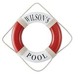 Let's Make Memories Personalized Life Preserver Ring - Unique Pool, Boat, Beach House Decor - Personalize with Message - 21" D