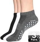 DIBAOLONG Non Slip Yoga Socks for Women, Anti-Skid Gripper Socks Pilates Barre Bikram Fitness Socks with Grips (6.5-9)