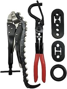 GOSWIFT Exhaust Pipe Cutter and Exhaust Hanger Removal Pliers for Cutting and Disassembly of Exhaust Piping Systems, with 3 Exhaust Rubber Hangers