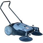 Commercial 38" Push Sweeper with Triple Power Brooms