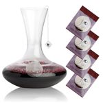 Wine Wand Wine Filters for Histamine and Sulfite Remover, the Wand Wine Purifier, 4 Packs of Our Wands Wine equals about 16 Packs of Small Tea Bags, Wine Wands Filters, for the Decanter(Pack of 4)