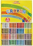 Lucky Art Crayonology Bulk Crayons for Classroom – 800 Count, 16 Colors, 50 of Each Color, Individually Wrapped – Bulk School Supplies for Teachers, Kids, Arts & Crafts