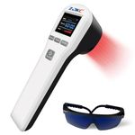 ZJKC 4x808nm+16x650nm Portable NIR Near Infrared Light Therapy - Red Light Therapy Device Machine for Tissue, Joint, Muscle, Knee Relief - Home Handheld Cold Light Therapy Wand for Body, Dog, Horse