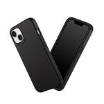 RHINOSHIELD Case Compatible with [iPhone 14/13] | SolidSuit - Shock Absorbent Slim Design Protective Cover with Premium Matte Finish 3.5M / 11ft Drop Protection - Classic Black