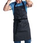 hedley & bennett Essential Apron - Professional Chef Apron with Pockets - Kitchen Apron for Men - Grilling Apron - Chef Aprons for Men - Apron for Women - 8oz 100% Cotton Canvas Fabric - Char Grey