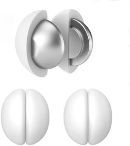 Shower Curtain Weights, Heavy-Duty Magnetic Weights Bottom with Rustproof Silicone Coating, Prevent Curtain Liner from Blowing in Wind, Work for Flag, Drapery, Tablecloth (3 Pairs, White)