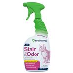 Cat Stain And Odor Remover | Enzyme Urine Odor Neutralizer - Stain Remover for Carpet, Litter Boxes, Bedding, and Laundry [Citrus Scent, 32 oz. Spray]