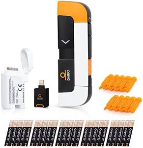 DARIO Smart Glucose Monitor Kit | Test Blood Sugar Levels & Manage Diabetes, Testing Kit Includes: Glucometer with 25 Strips, 10 Sterile lancets (Lightning Adapter - For iPhones Up To 14 Only)