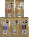 Organic Coffee Beans - Single Origin, Award Winning Medium & Dark Roast Gift Set by Source Climate Change - Ethically Sourced, Traceable & Freshly Roasted Taste Collection, 4 x 227g Coffee Bags