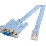 StarTech.com 6 ft RJ45 to DB9 Cisco Console Management Router Cable - M/F Serial Console Cable (DB9CONCABL6)