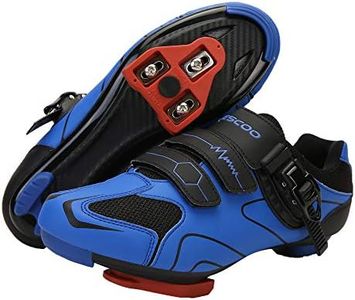 Unisex Cycling Shoes Compatible with pelaton Indoor Road Bike Shoes Riding Shoes for Men and Women Delta Cleats Clip Outdoor Pedal (Blue, M13)
