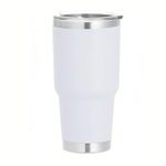 Gteller 30 oz Stainless Steel Tumbler, Double Wall Insulated Travel Mug with Lid (White)