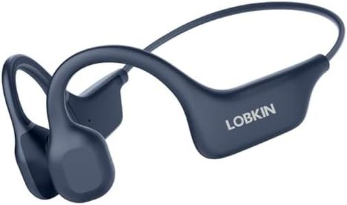 LOBKIN Auriculares Conduccion Osea, Cascos Oseos Inalambricos, Auriculares Deportivos Bluetooth Open Ear para Fitness, Conducir, Correr