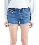 Levi's Women's 501® Rolled Short Denim Shorts, Orinda Troy Scraped, 30W