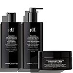 Ph Labs Smoothing Set - Smoothing Shampoo, Conditioner, and Hair Mask for Curly and Wavy Hair - 3 Piece Kit