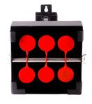10x Shooting Spinner Target Portable|Durable|Steel6 Spinning Plates. Made in India|Perfect for Air Pistol and Air Rifle Practice|ISSF Compatible