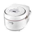 Cuckoo CR-0810F 8 Cup Micom Rice Cooker and Warmer, 9 Menu Options, Nonstick Inner Pot, White