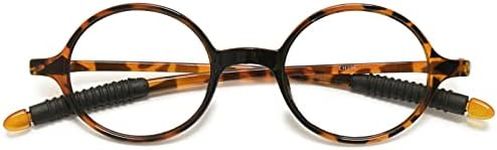 VEVESMUNDO Round Reading Glasses Women Men Retro Flexible Vintage Eyeglasses Spectacles Readers