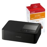 Canon SELPHY CP1500 Wireless Photo Printer inc RP-108 Ink Paper Set - Black