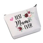 Mami Gifts Best Mami Ever Makeup Bag Mother's Day Gift for Mom Grandmother (Best Mami Ever B CA)