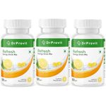 Dr.Provit Energy Drink for Weight Loss, Instant Hydration, Immunity, Skin Care, Antioxidants, Plant-Based Natural Extract, (Lemon Flavour, 50gm Pack 3)