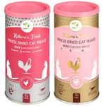 Pawfect Treats - Nature'S Feast Freeze Dried Grain Free Chicken Liver And Chicken Breast Cat Treats (Combo Pack Of Chicken Treats)- 50G,All Life Stages