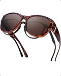 IGnaef Polarized Fit Over Sunglasses to Wear Over Glasses for Women, Wrap Around Sun Glasses with UV Protection CIF8511