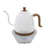 Brewista Artisan Electric Gooseneck Kettle, Water Boiler with LCD Panel, Precise Temperature Control, Fast Boiling and Keep Warm Settings for Pour-Over Coffee & Tea, Café, 1 Liter (Pearl White Base)