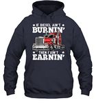 Tee Shirt House Funny Diesel Trucker Big Rig Semi Trailer Truck Driver Unisex Hoodie Gift Women Men Hoodie (Navy;L)