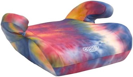 Cosco Kids Topside Lightweight Backless Belt-Positioning Booster Car Seat, Washable Cover, Tie Dye