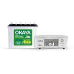 Okaya Inverter & Battery Combo (Smart Wave QSW 1365 Quasi Sine Wave 1115VA/12V with Pro Power OPTT24060 210Ah/12V) Inverter with Battery for Home, Office & Shops