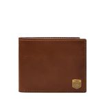 Fossil Men's Hayes Leather Bifold with Flip ID Wallet, Brown (Model: ML4647200)