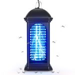 IQN Mosquito Killer Lamp,Mosquito Killer Machine For 1800V Energy Saving Insect Killer Machine,11W Uv Bulbs Fly Catcher Trap For Home, Kitchen, Patio-Indoor&Outdoor Use, Ipx4 Waterproof (Black)