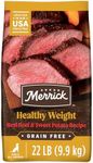 Merrick Premium Grain Free Dry Dog Food Weight Management Dog Food, Wholesome And Natural Kibble, Healthy Weight Recipe - 22.0 lb. Bag