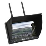 FPV Monitor, 7 Inch LCD Video Screen 800 x 480 Resolution, 5.8GHz 40CH DVR Function, RC Drone Display Screen with Auto Search, 2000mAh FPV Receiver for Drone Quadcopter(US Plug)