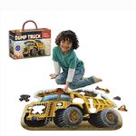 Peaceable Kingdom Shiny Dump Truck Floor Puzzle – Giant Truck Puzzle for Kids Ages 5 & up – Cool Dump Truck Shape – Great for Classrooms