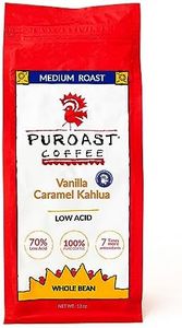 Puroast Coffee Whole Bean Coffee, Vanilla Caramel Kahlua, 12 Ounce