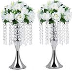 2 Pcs Wedding Metal Centerpiece Vas