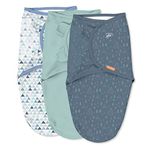 SwaddleMe by Ingenuity Original Swaddle - Size Large, 3-6 Months, 3-Pack (Mountaineer)