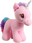 Mirada Enchanting Light Pink Unicorn Soft Toy | Great Gift for Girls/Kids | Floppy and Glittery with Sparkling Horn | Soft Stuffed Plush Animal |- 29cm