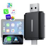 Volaylink Wireless Carplay Adapter 2 in 1 for Apple CarPlay & Android Auto,Wireless CarPlay Dongle Converts Wired to Wireless,Compatible with Cars from 2016,Plug & Play, Supports iOS 10+& Android 11+