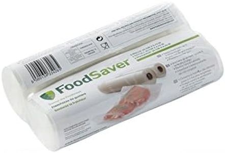 FoodSaver sacs de mise sous vide réutilisables, Sans BPA, 2 rouleaux, 20cm x 6,7m, FSR2002I