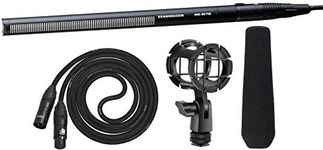 Sennheiser MKH 416-P48 Video, Cinema and Broadcasting Shotgun Microphone Complete Kit with LyxPro XLR Cable Foam Windscreen & Shock Mount Bundle
