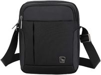 OIWAS Men's Shoulder Bag Waterproof Cross body Man Bags for Men Small Phone Bag Side Pouch Bag with Long Strap CrossBody Wallet Travel Work School Black