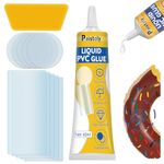 Air Mattress Patch Repair Kit, Salt, Hot Water and UV Resistant Inflatable Patch Repair kit (60ml), Vinyl Pool Liner Repair Kit Repairs Inflatables Including Hot Tubs, Inflatable Spa Pools