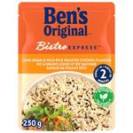 BEN'S ORIGINAL BISTRO EXPRESS Long Grain & Wild Rice Roasted Chicken Flavour, Side Dish, 250g Pouch