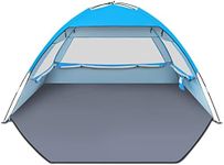 Gorich Beach Tent, Beach Shade Tent for 4-5 Person with UPF 50+ UV Protection, Portable Beach Tent Sun Shelter Canopy, Lightweight & Easy Setup Cabana Beach Tent