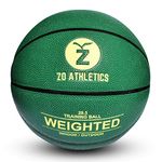 ZO ATHLETICS Weighted Basketball - Workout Included on The 3lb Heavy Basketball for Training and Dribbling Drills - Basketball Training Equipment for Teen Boys and Girls﻿