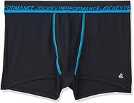 JOCKEY Men's Underwear Dry Impact Trunk, Black, Small